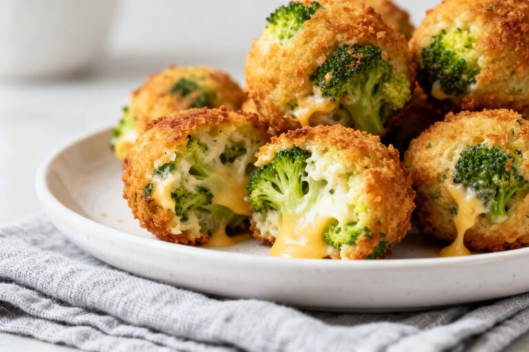 Air Fryer Broccoli Cheese Balls – Crispy, Cheesy, and Easy