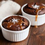 Small batch air fryer brownies for two with fudgy centers, rich chocolate flavor, and a crackly top