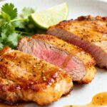 Air fryer Vietnamese pork chops with a caramelized marinade, juicy center, and bold savory flavor