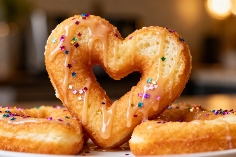 Air Fryer Heart Shaped Donuts – Cute, Quick, and Easy