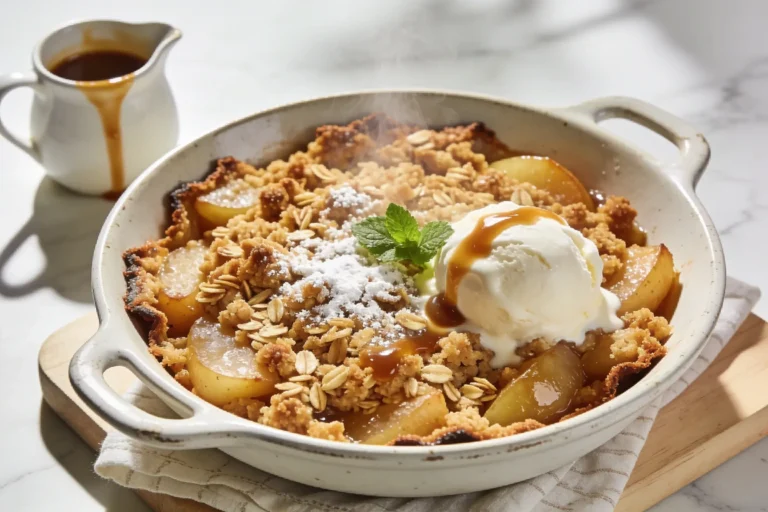 Air Fryer Apple Crumble