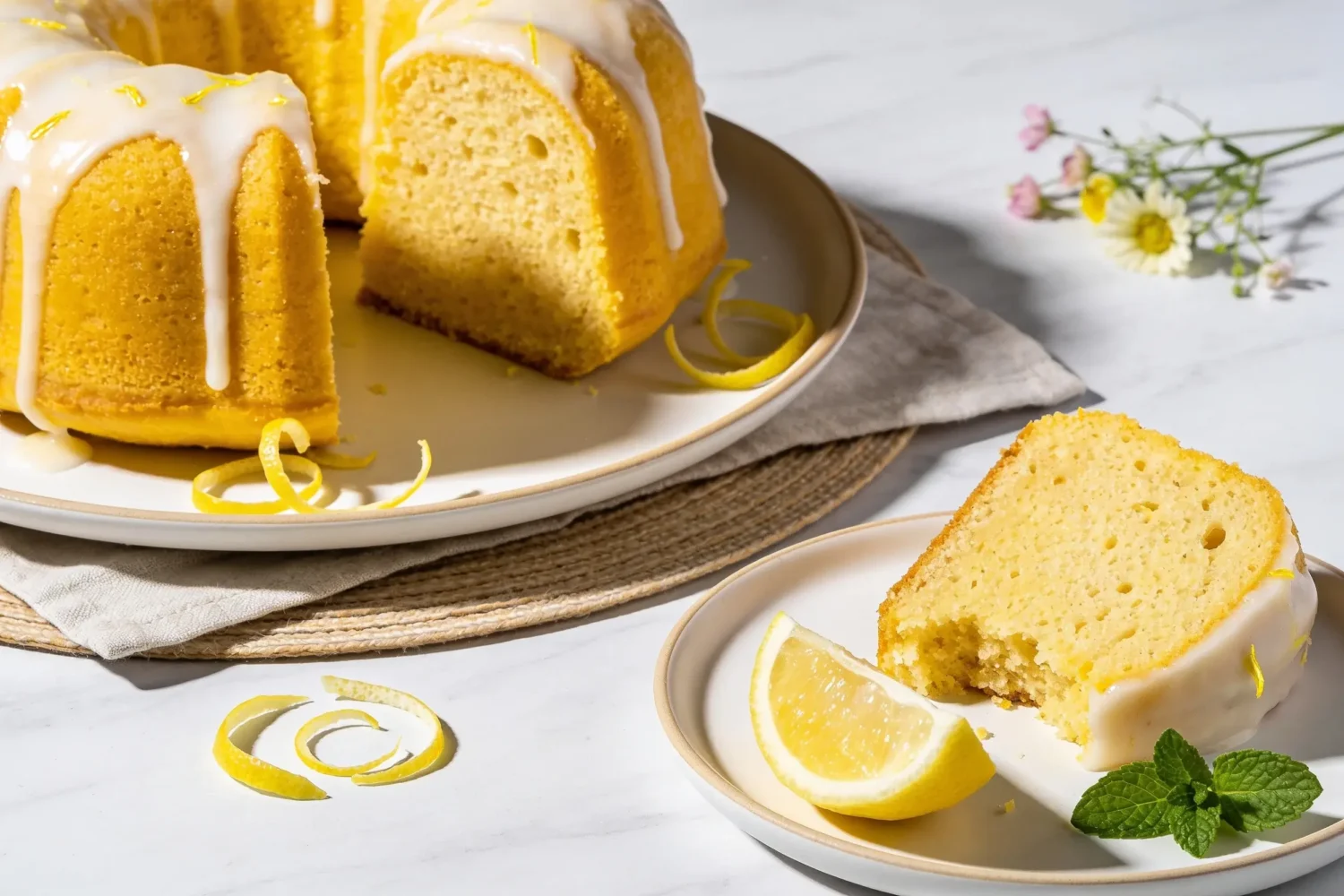Air Fryer Lemon Cake