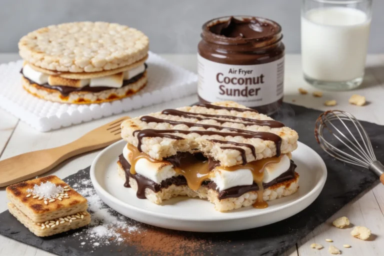Air Fryer Rice Cake Smores